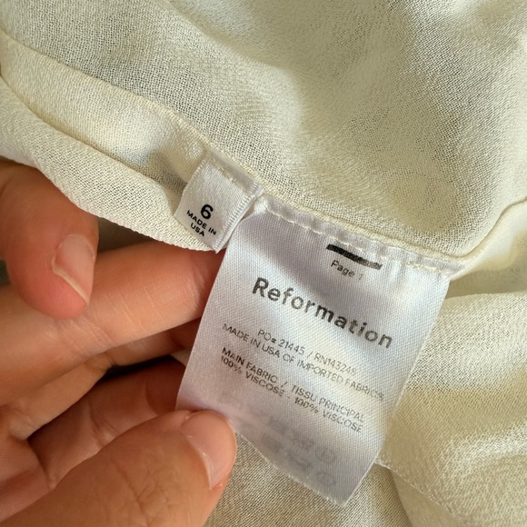 Reformation Paris Floral Blue Mini Dress Gracie - Picture 5 of 6